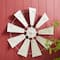 Glitzhome® 22" Beige Metal Wind Spinner Wall Décor